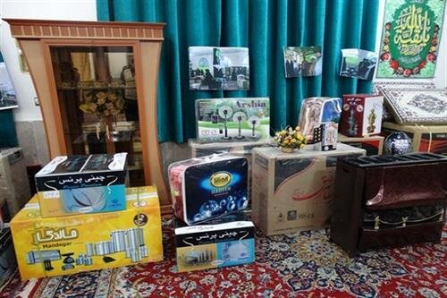 توزیع پنج قلم کالای اساسی جهیزیه بین خانوارهای نیازمند