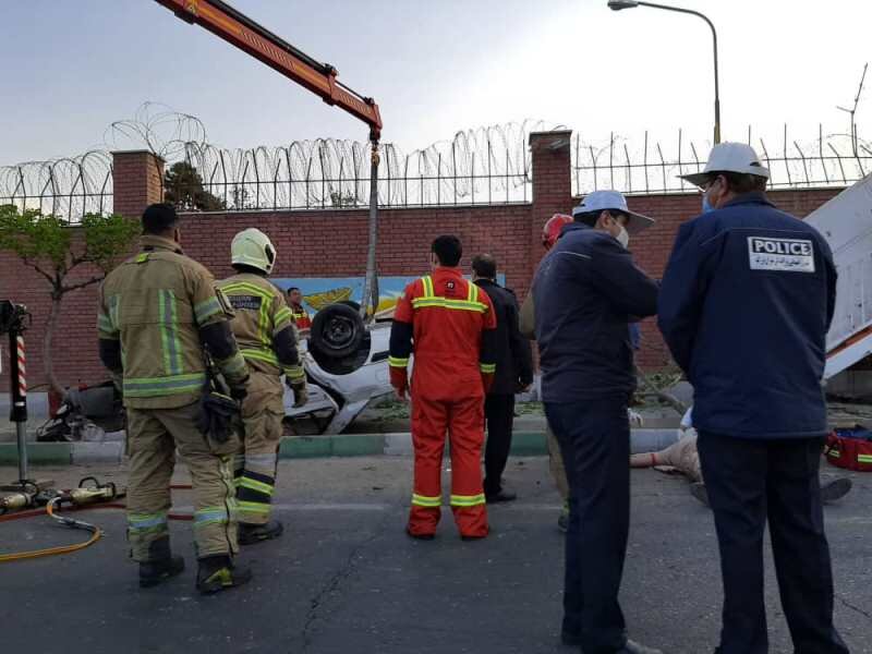واژگونی خونین پژو در شرق تهران