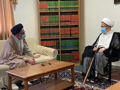 دیدار وزیر اطلاعات با آیت الله العظمی سبحانی