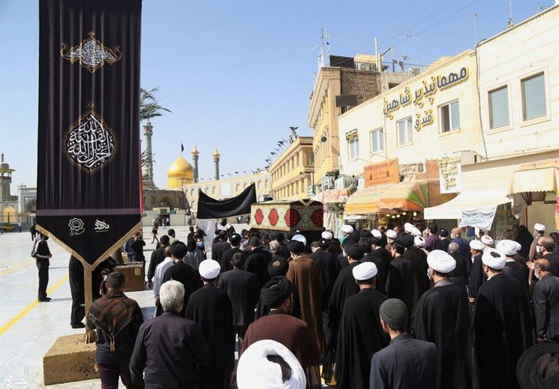 پیکر آیت الله رجایی در قم تشییع شد