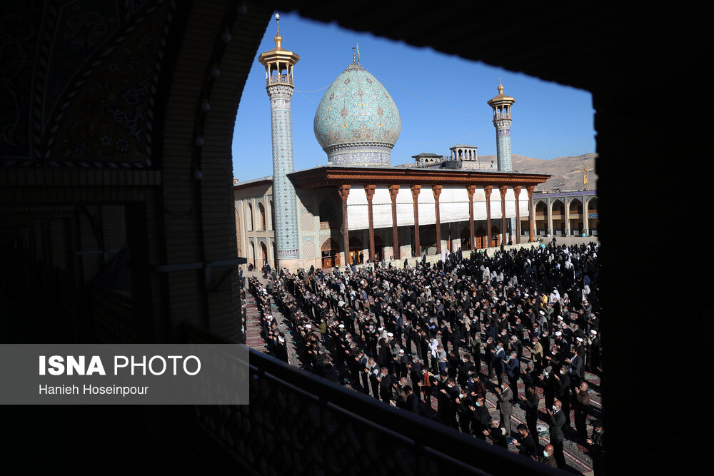 اقامه نماز طلب باران – شاهچراغ (ع)