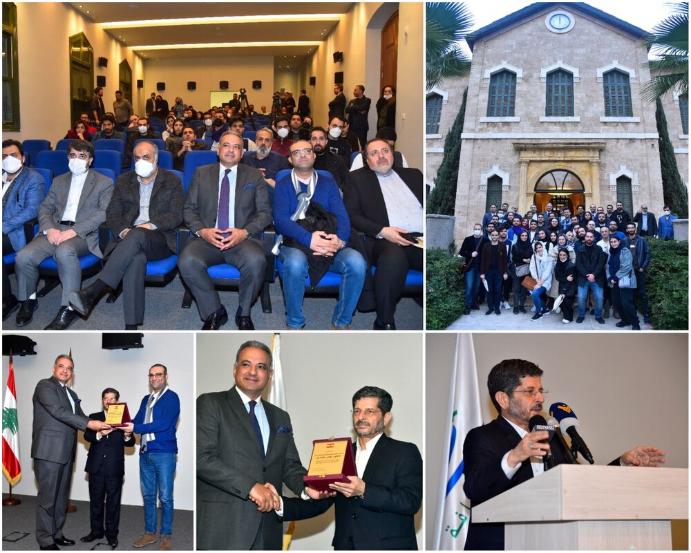 تجلیل وزیر فرهنگ لبنان از رایزن ایران و رهبر ارکستر رودکی
