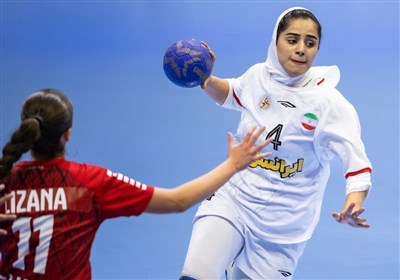 پیروزی پرگل دختران هندبال ایران برابر قرقیزستان