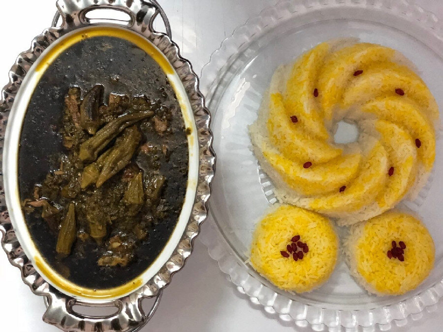 خورش بامیه با سبزی؛ با عطر و طعم متفاوت و بی نظیر